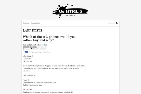 WordPress website example screenshot