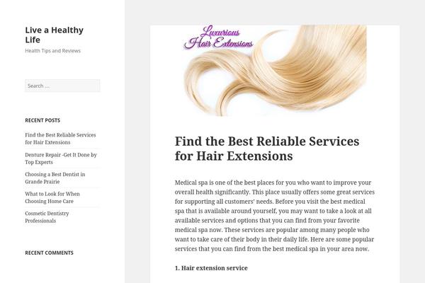 WordPress website example screenshot