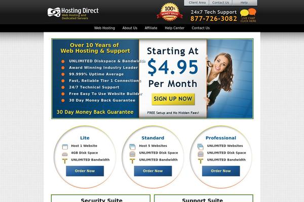 gohindi.com site used Hostingdirect