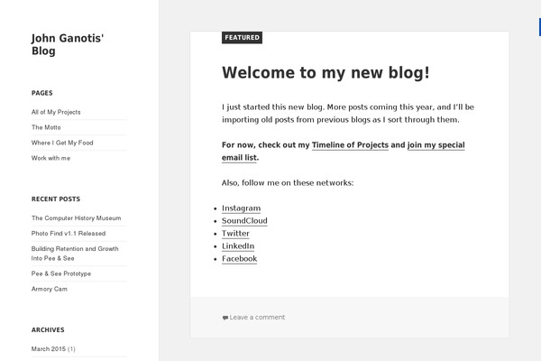 WordPress website example screenshot