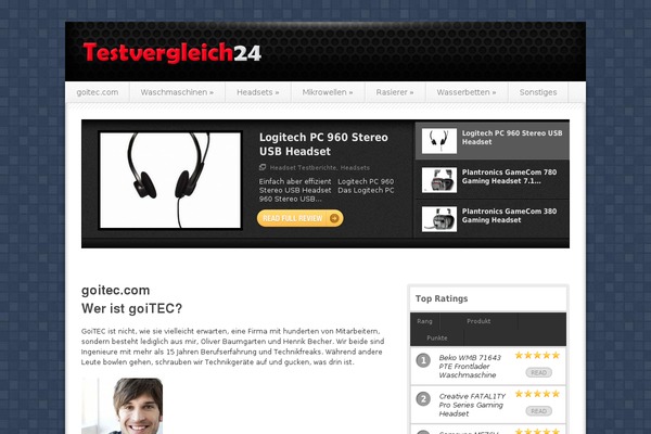 Proreview theme site design template sample