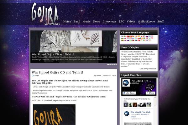 gojirauniverse.com site used Graphene