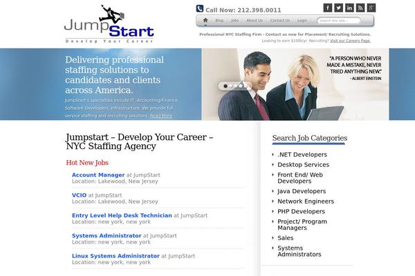 Jump Start theme site design template sample