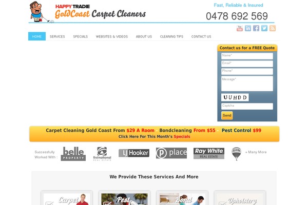 goldcoast-carpetcleaners.com.au site used Pagelines241