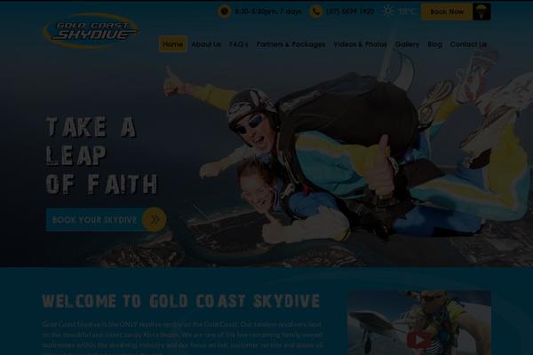 goldcoastskydive.com.au site used Skydive
