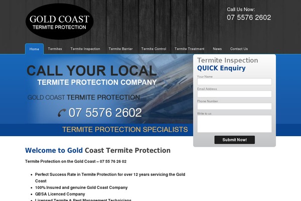 goldcoasttermiteprotection.com.au site used Tpc-2017