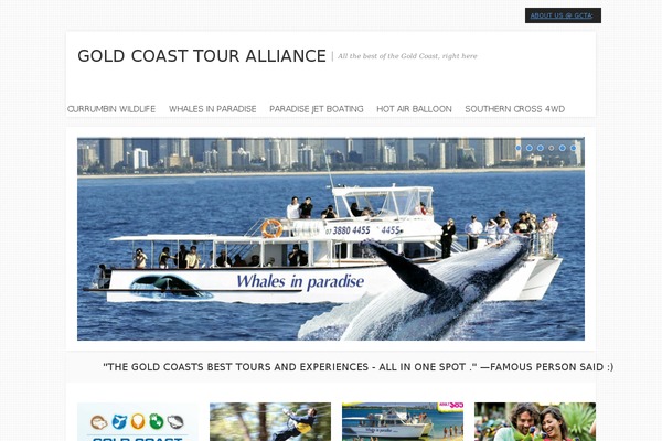 goldcoasttouralliance.com.au site used Fusion Theme