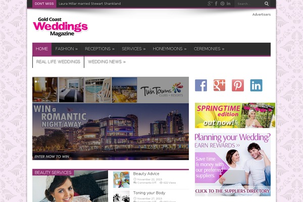 goldcoastweddings.com site used Jarida