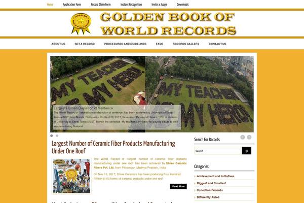 goldenbookofrecords.com site used Yellowmagazine