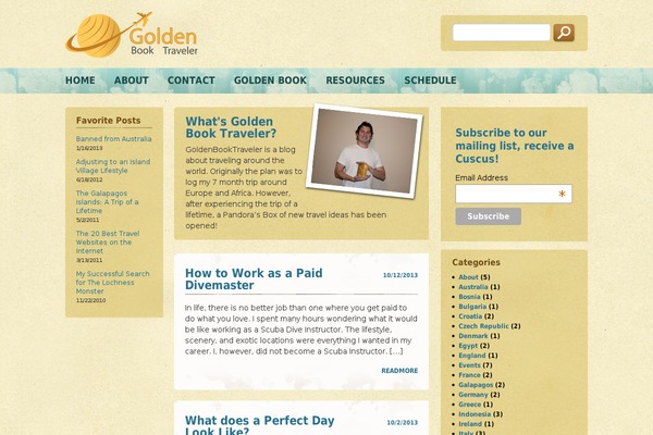 goldenbooktraveler.com site used Goldenbooktravel