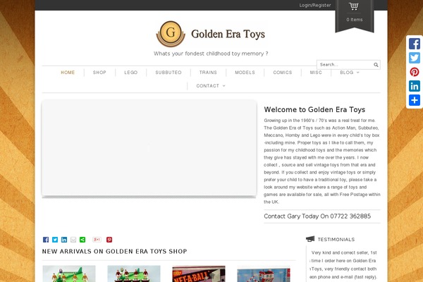 goldeneratoys.co.uk site used Maya
