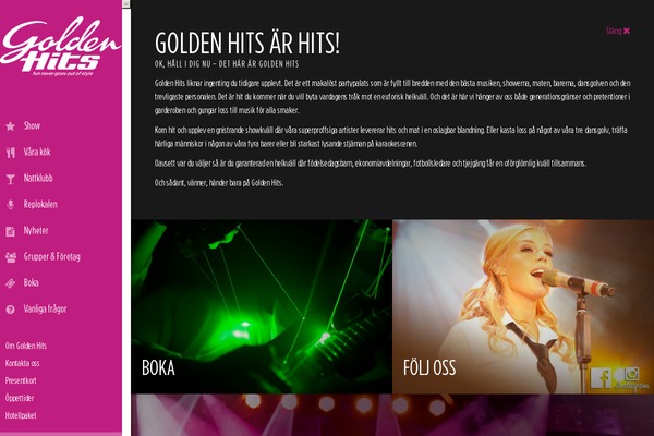 goldenhits.se site used Goldenhits