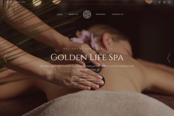 Spa theme site design template sample