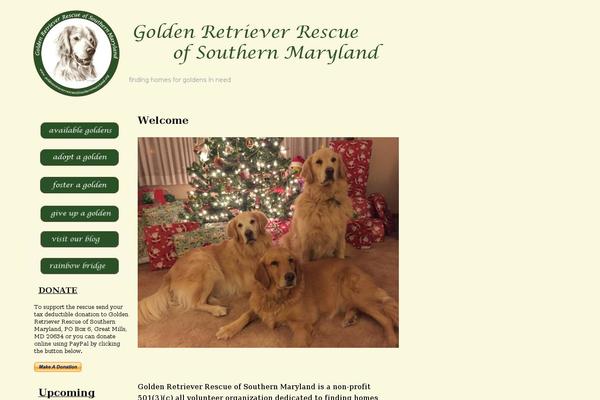 goldenretrieverrescueofsouthernmaryland.org site used Grrsm