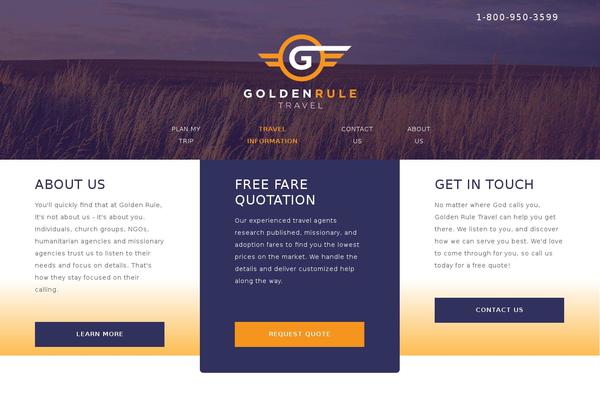 Goldenrule theme site design template sample