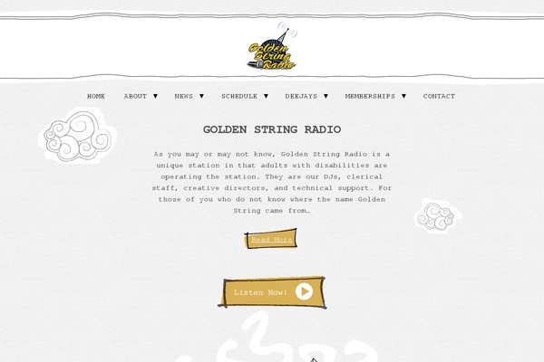 goldenstringradio.org site used Mediadistrict