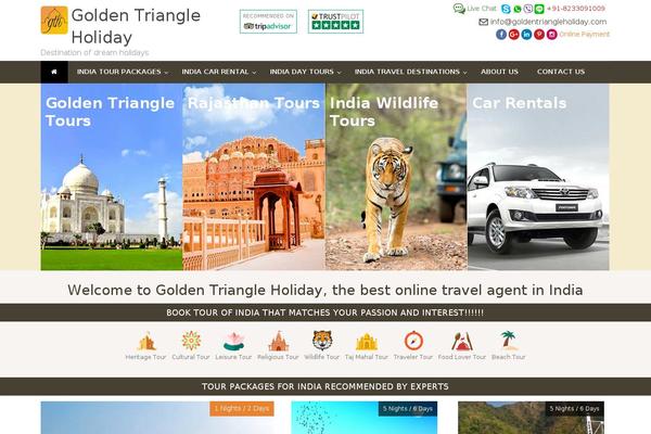 goldentriangleholiday.com site used Gth