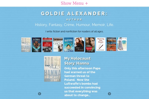 goldiealexander.com site used Goldie