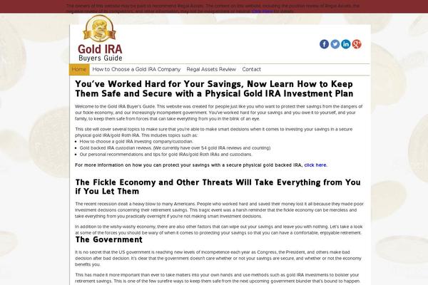 gold-ira theme websites examples