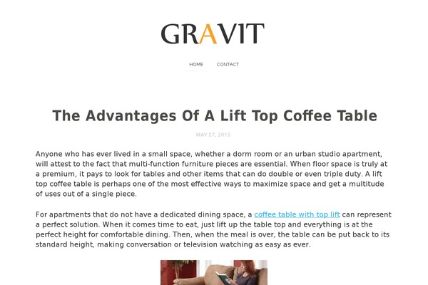 Gravit theme site design template sample