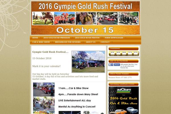 Goldrush theme websites examples