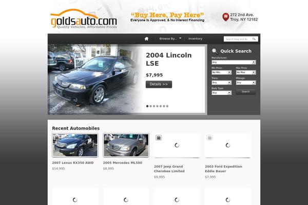 Automotive theme site design template sample
