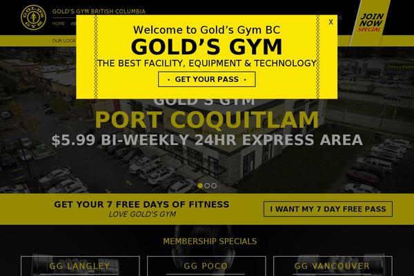 goldsgymbc.ca site used Goldsgymbc