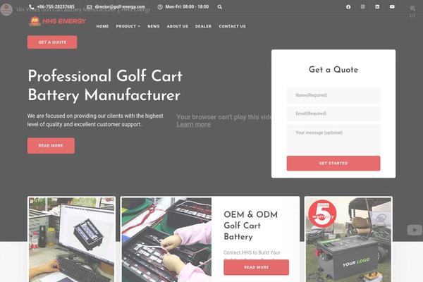 golf-energy.com site used Ekko