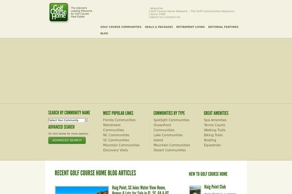 golfcoursehome.com site used Enfold