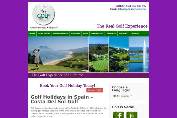 golfexperience.net site used Golfexperience