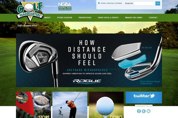 Golfclub theme site design template sample
