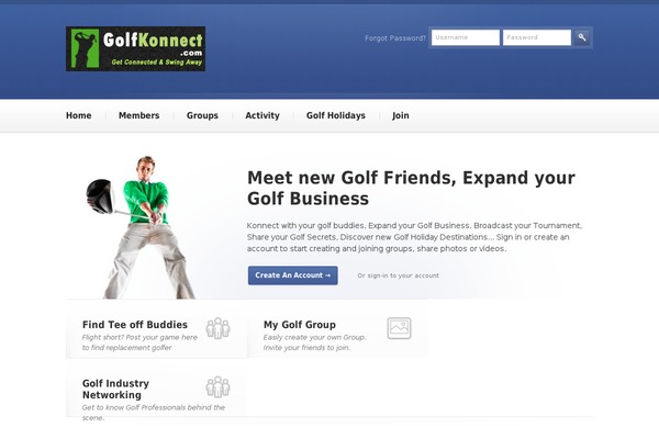 golfkonnect.com site used Huddle