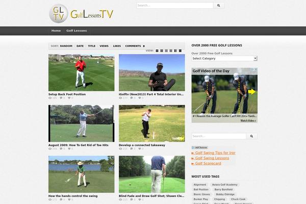 golflessonstv.com site used Video Theme