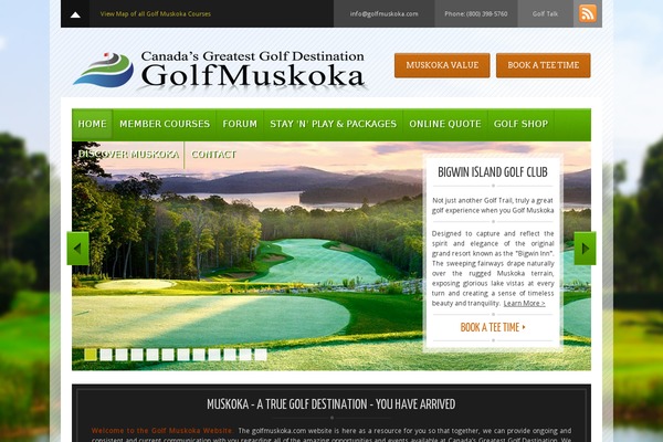 golfmuskoka.com site used Gcw-lush