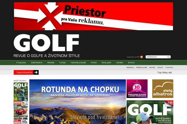 golfrevue.sk site used Monograph