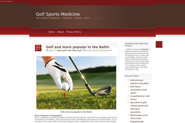 golfsportsmedicine.com site used Earthtones