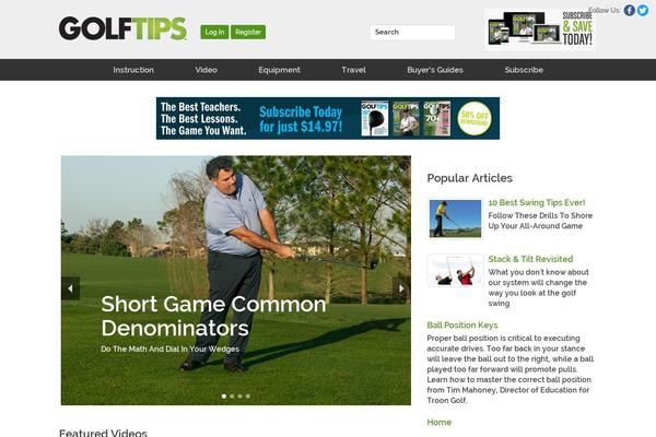 golftipsmag.com site used Golftipsmag