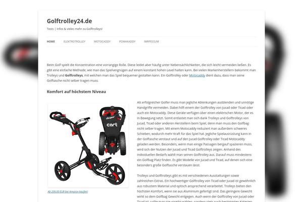 Twenty Twelve theme site design template sample