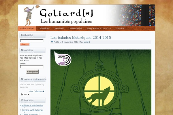 goliards.fr site used Goliardstt