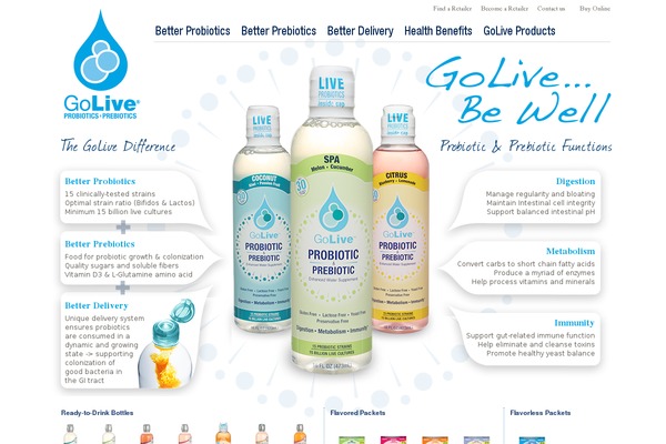 golivebewell.com site used Go-live-probiotics