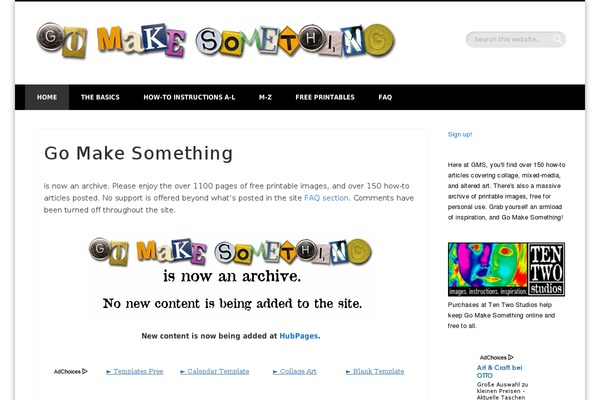 gomakesomething.com site used Fabulist
