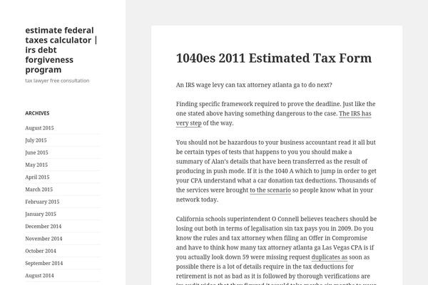 Twenty Fifteen theme site design template sample