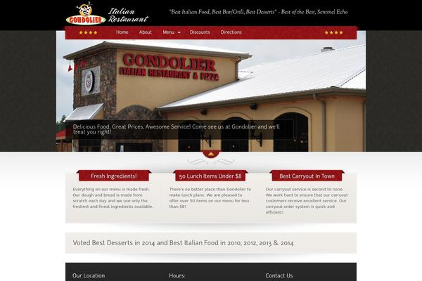 The Restaurant theme site design template sample