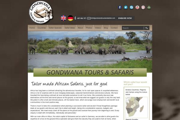 gondwanatoursandsafaris.com site used Gondwana