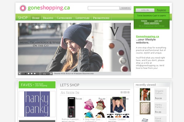 goneshopping.ca site used Jacqui