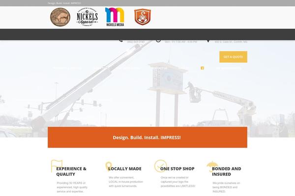 gonickels.com site used Construction-pro-child