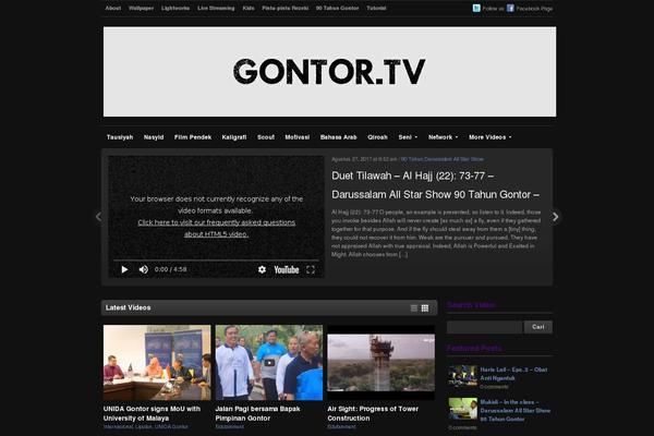 gontor.tv site used Videozoom