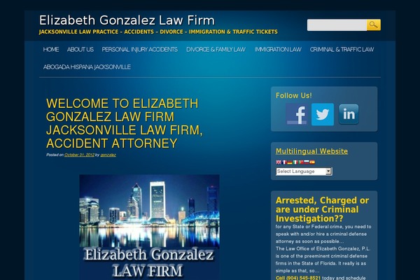 gonzalezlawyers.com site used Online Marketer
