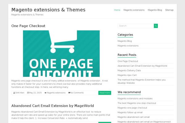 Spacious theme site design template sample