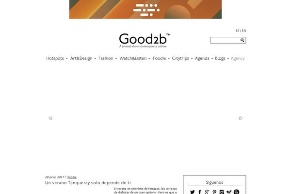 good2b.es site used Good2b